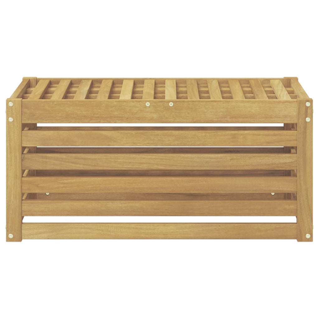 vidaXL Stołek Ławka na Zewnątrz Biały 79 x 43 x 37 cm