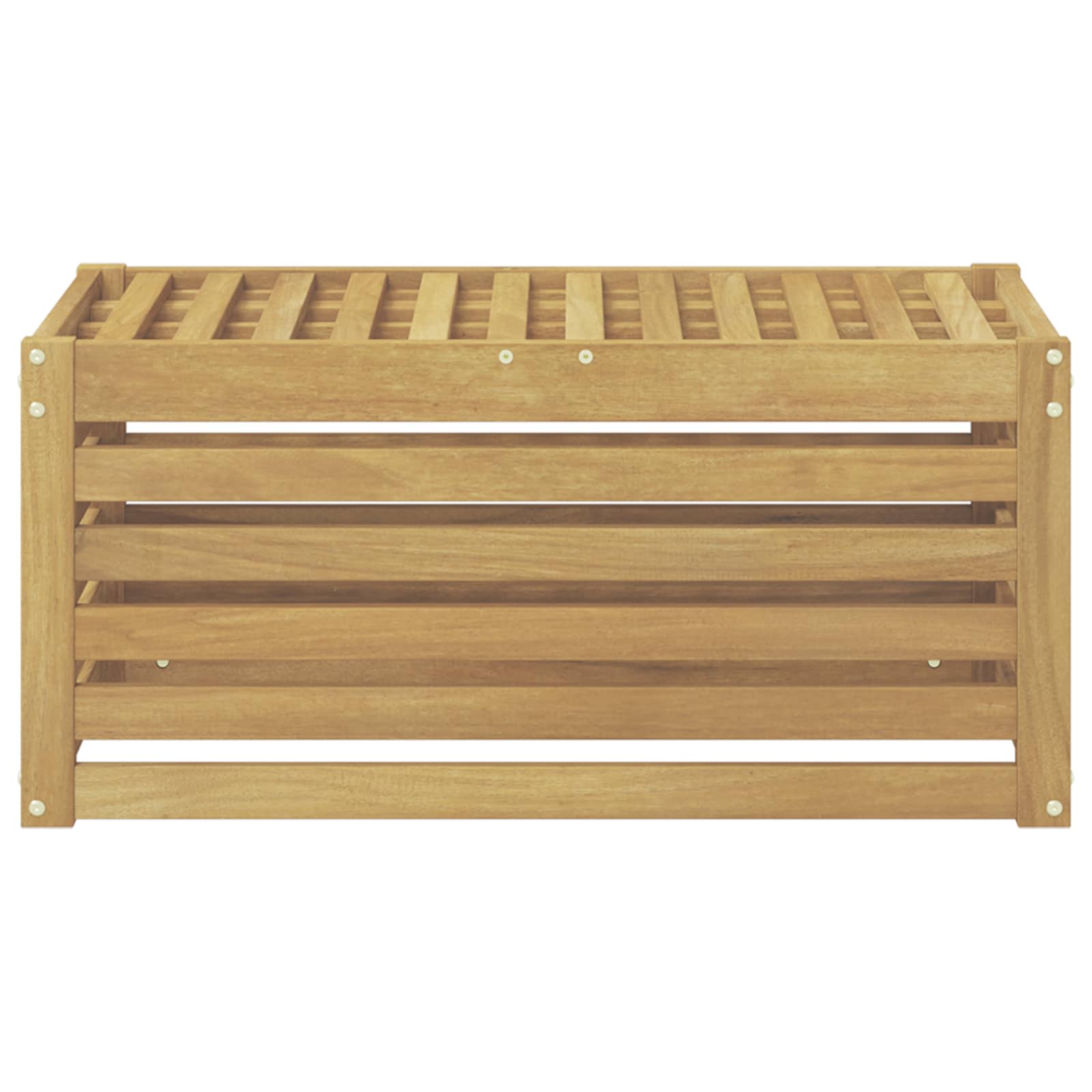 vidaXL Stołek Ławka na Zewnątrz Biały 79 x 43 x 37 cm