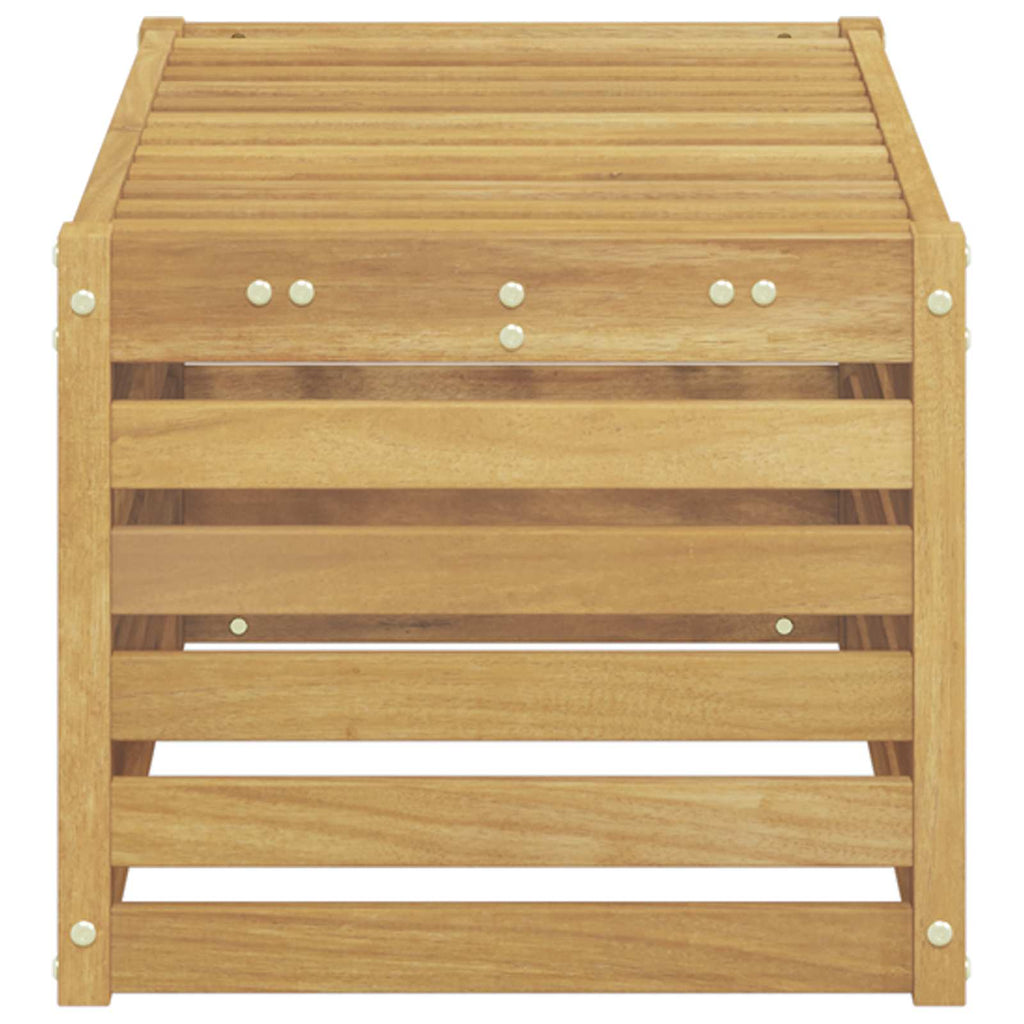 vidaXL Stołek Ławka na Zewnątrz Biały 79 x 43 x 37 cm