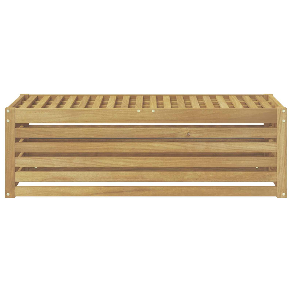 vidaXL Stołek Ławka na Zewnątrz Biały 115 x 43 x 37 cm
