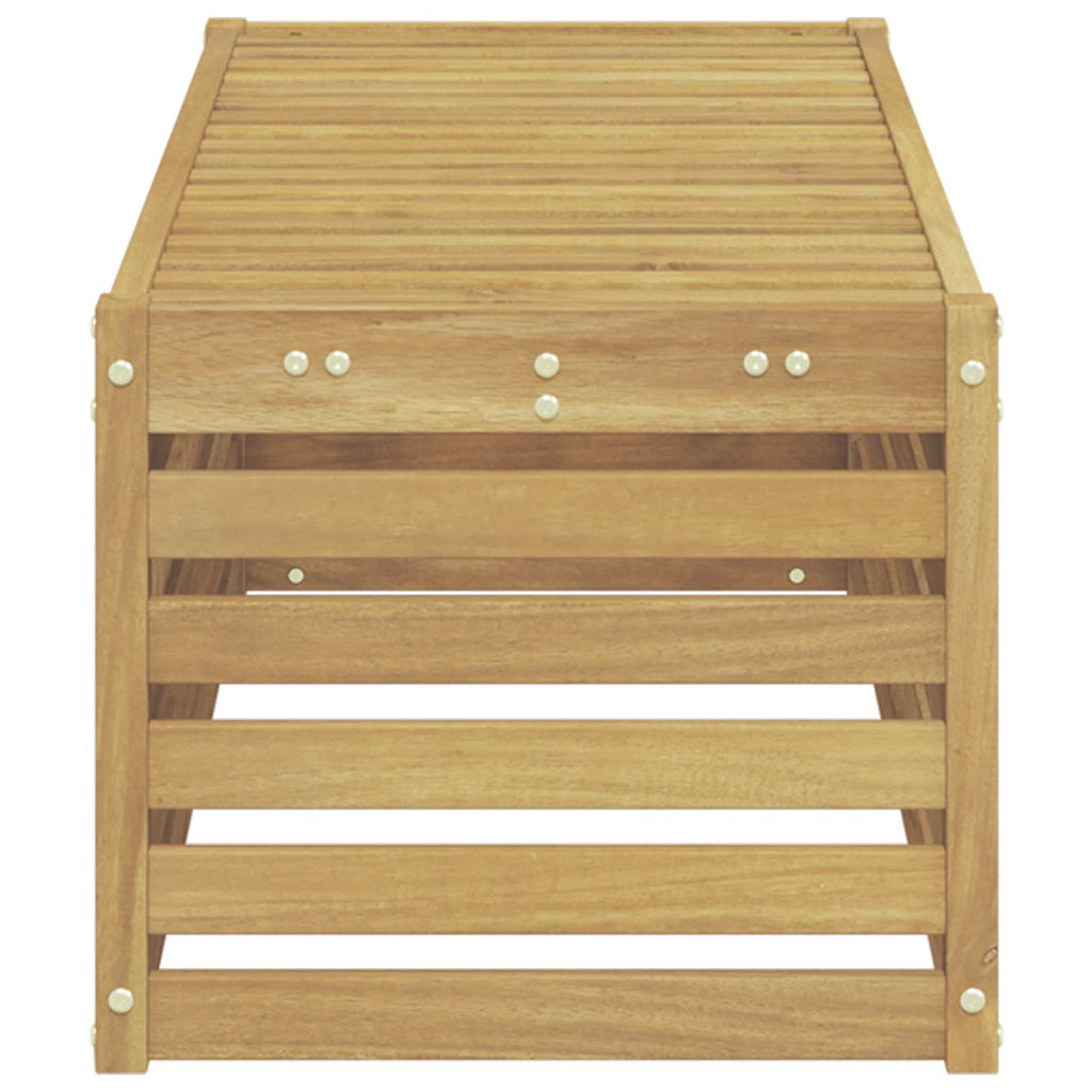 vidaXL Stołek Ławka na Zewnątrz Biały 115 x 43 x 37 cm