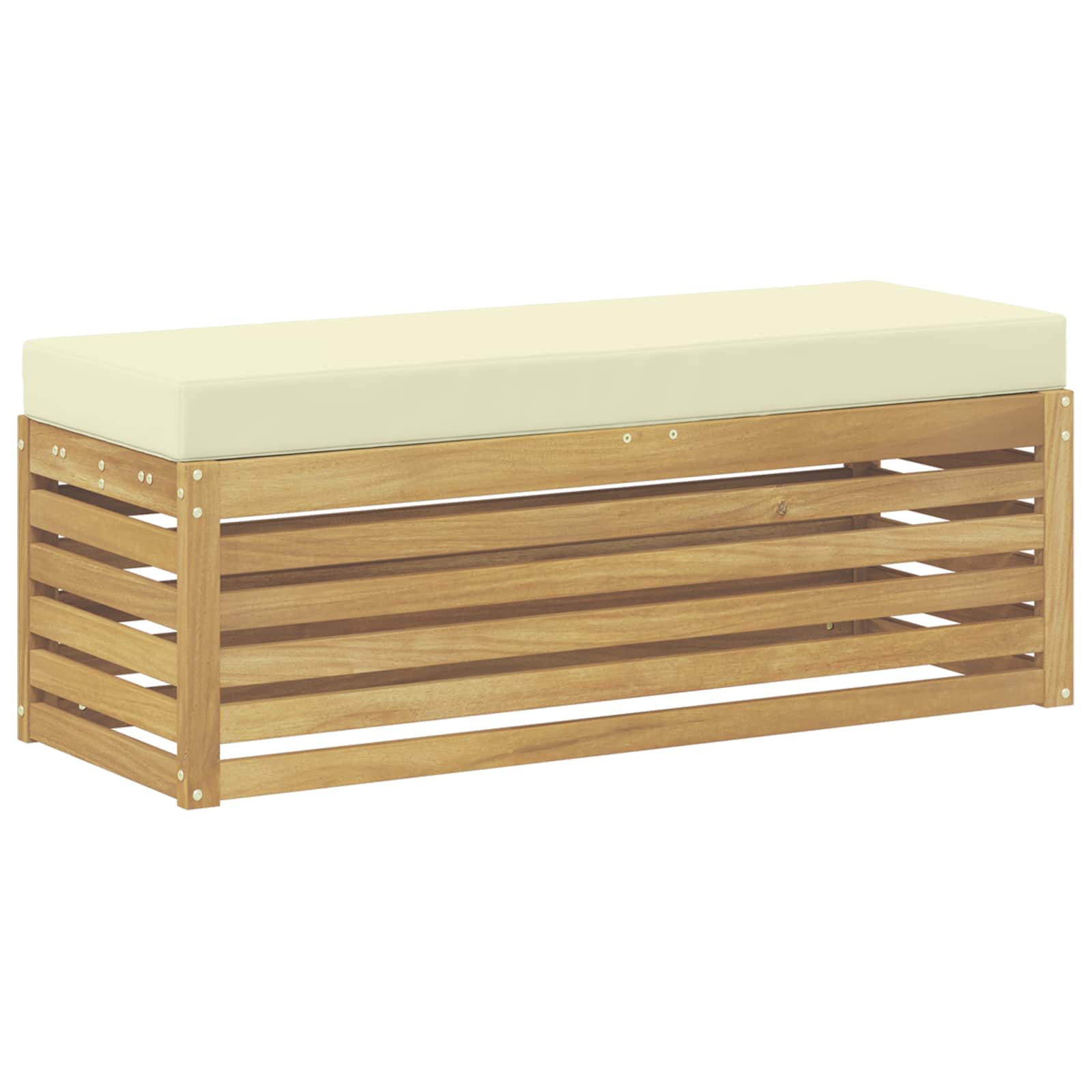 vidaXL Zestaw sof na zewnątrz Biały i kremowy 115 x 43 x 45 cm