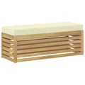 vidaXL Zestaw sof na zewnątrz Biały i kremowy 115 x 43 x 45 cm