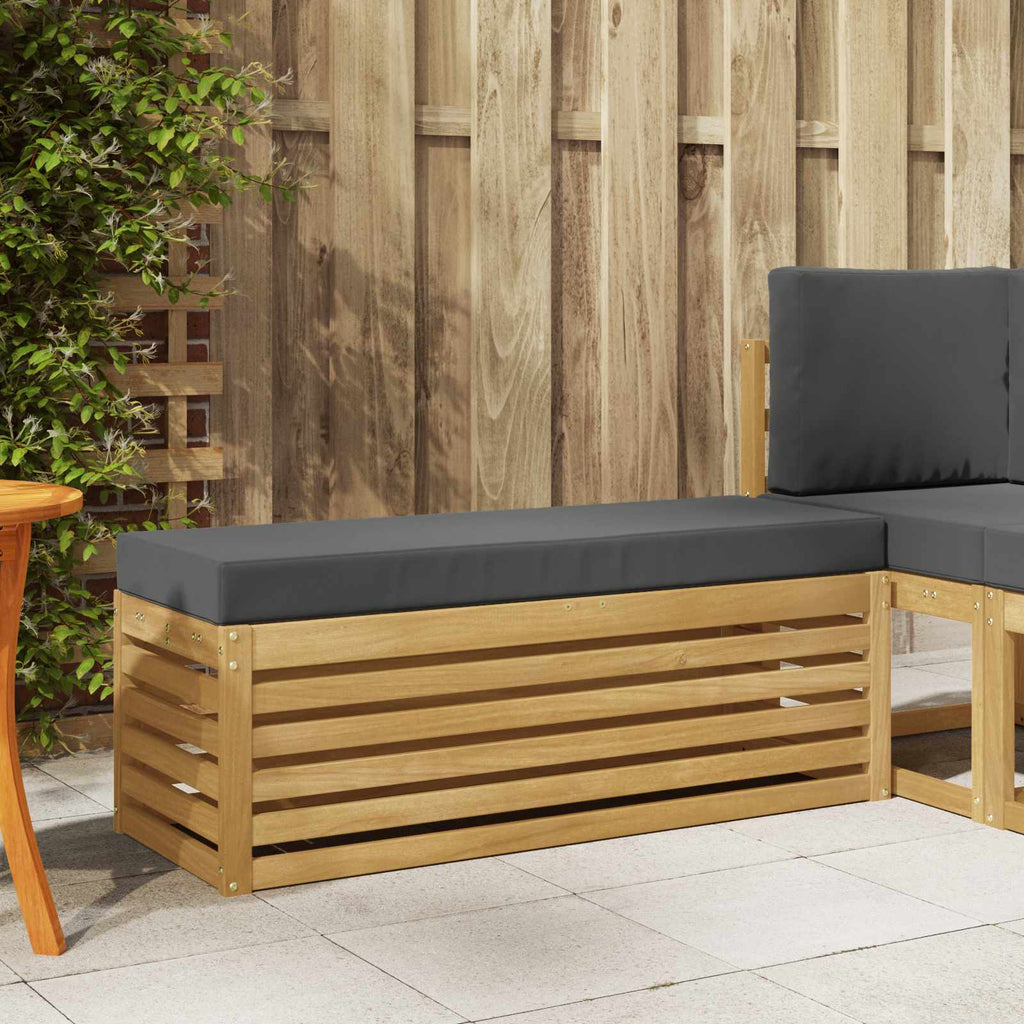 vidaXL Zestaw sof na zewnątrz Biały i antracyt 115 x 43 x 45 cm