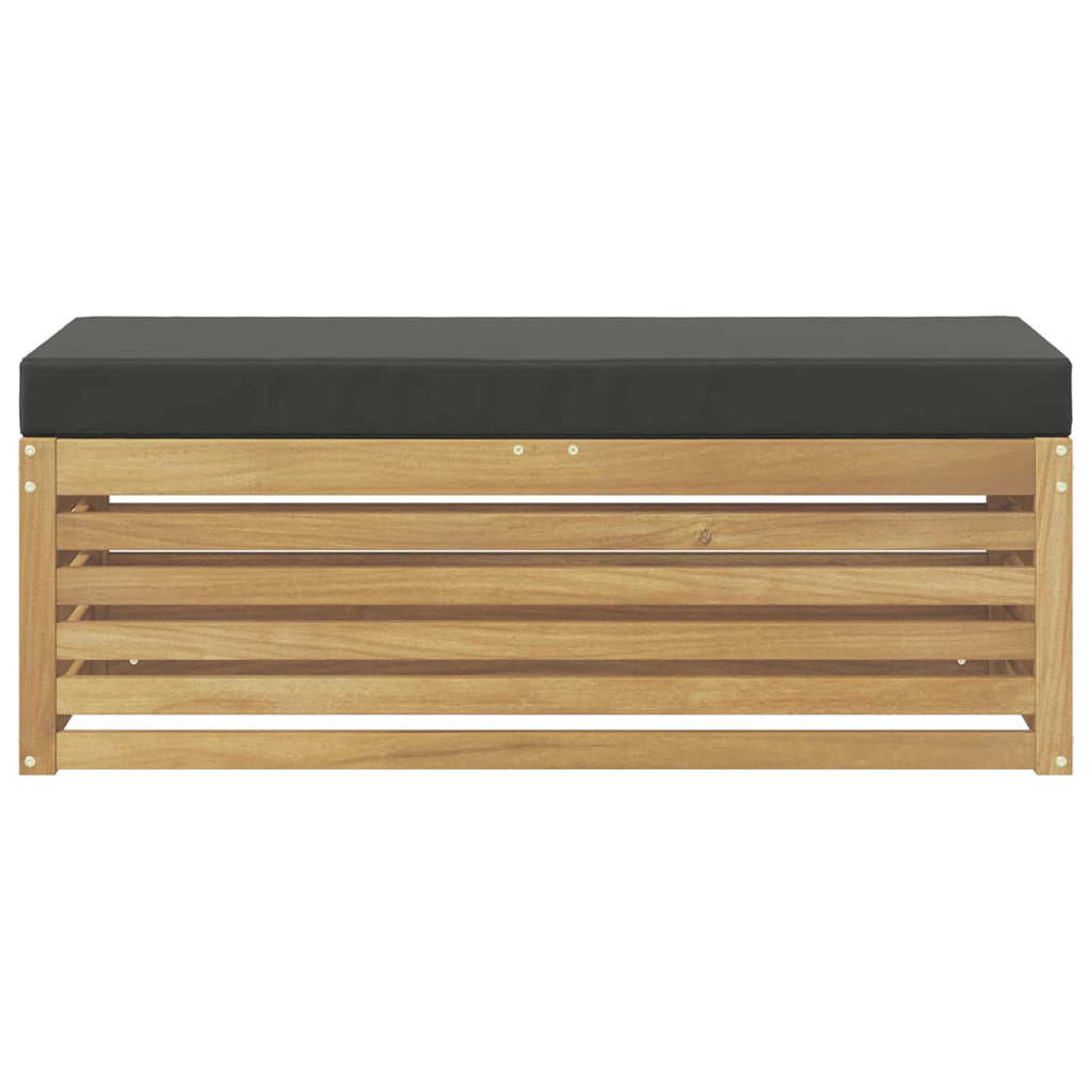 vidaXL Zestaw sof na zewnątrz Biały i antracyt 115 x 43 x 45 cm