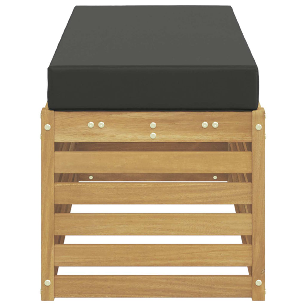 vidaXL Zestaw sof na zewnątrz Biały i antracyt 115 x 43 x 45 cm