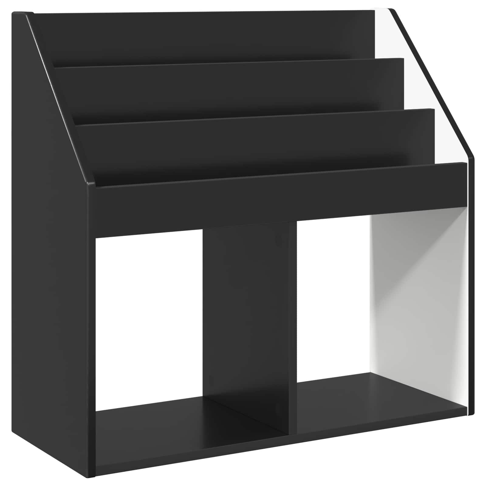 vidaXL Biblioteczka dla dzieci Czarny 72,5 x 29,5 x 69 cm