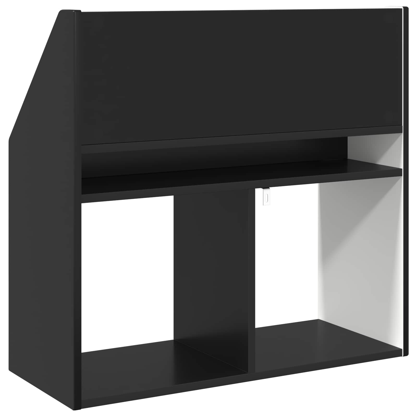 vidaXL Biblioteczka dla dzieci Czarny 72,5 x 29,5 x 69 cm