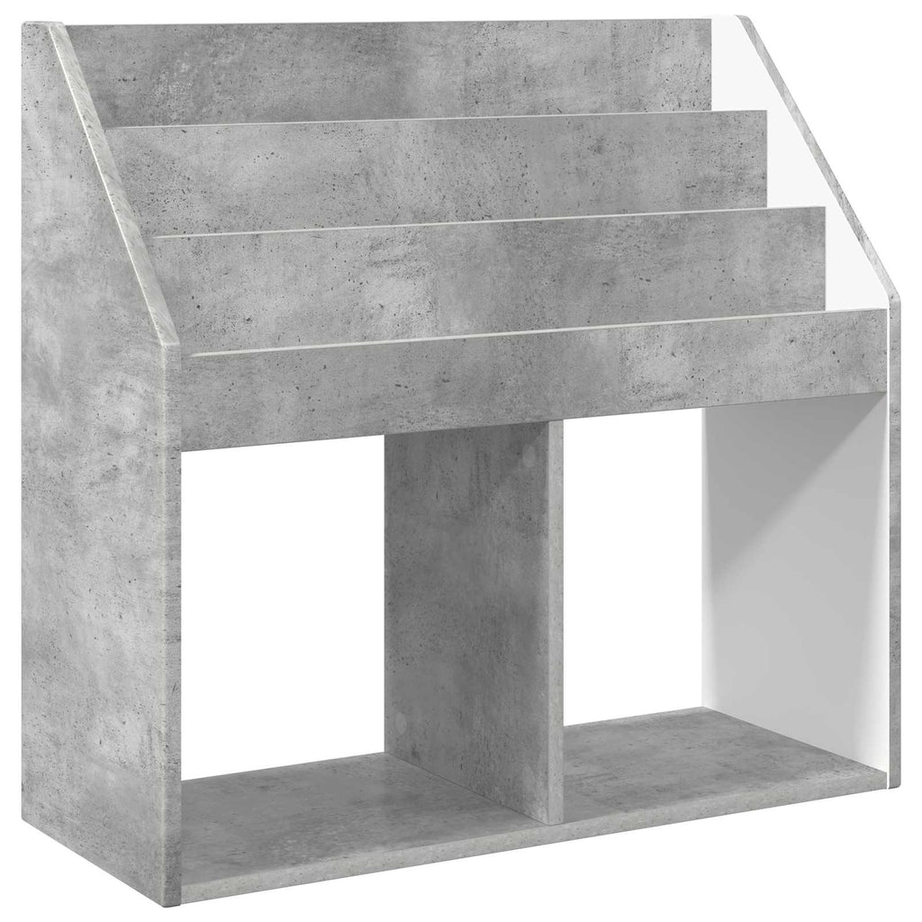 vidaXL Biblioteczka dla dzieci Betonowy szary 72,5 x 29,5 x 69 cm