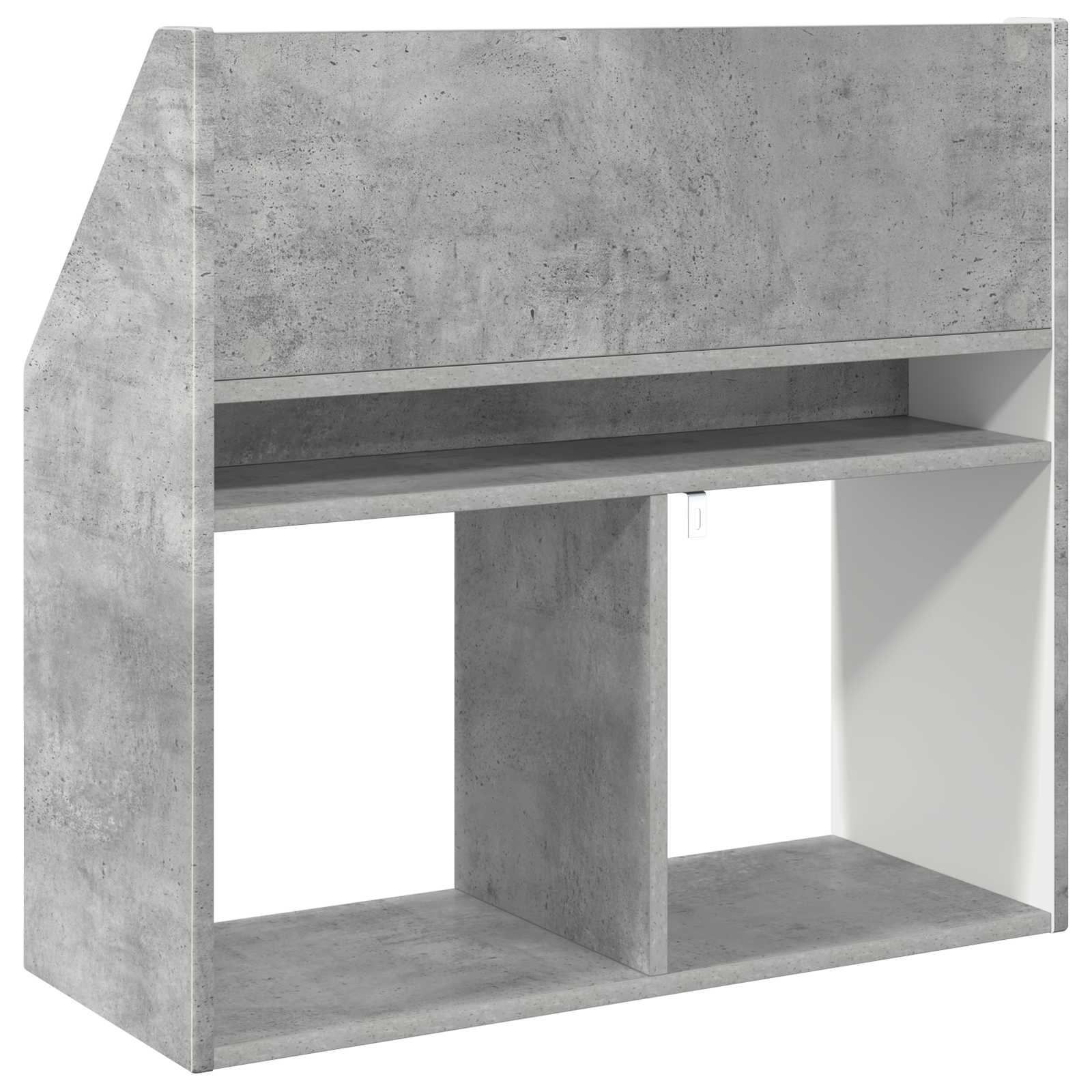 vidaXL Biblioteczka dla dzieci Betonowy szary 72,5 x 29,5 x 69 cm
