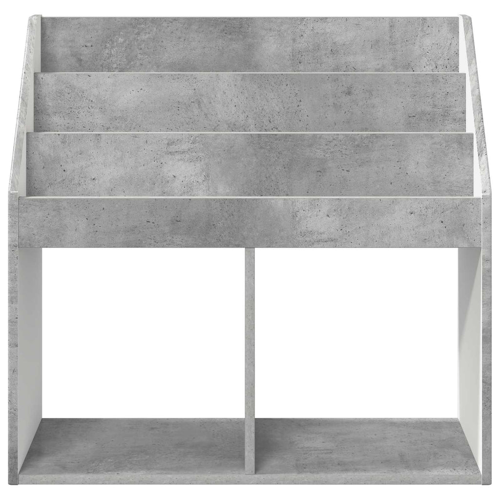 vidaXL Biblioteczka dla dzieci Betonowy szary 72,5 x 29,5 x 69 cm