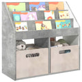 vidaXL Biblioteczka dla dzieci Betonowy szary 72,5 x 29,5 x 69 cm