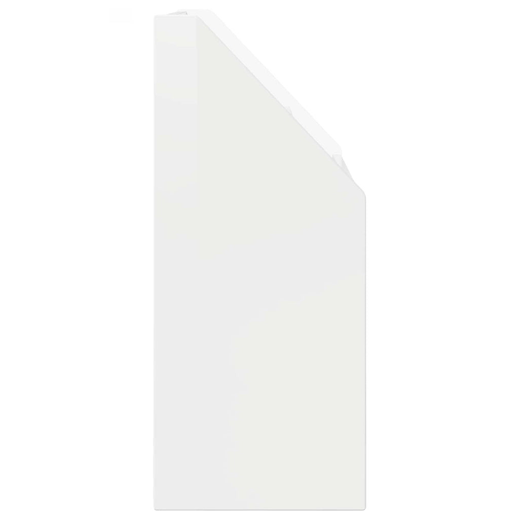 vidaXL Biblioteczka dla dzieci Wysoki połysk biały 72,5 x 29,5 x 69 cm