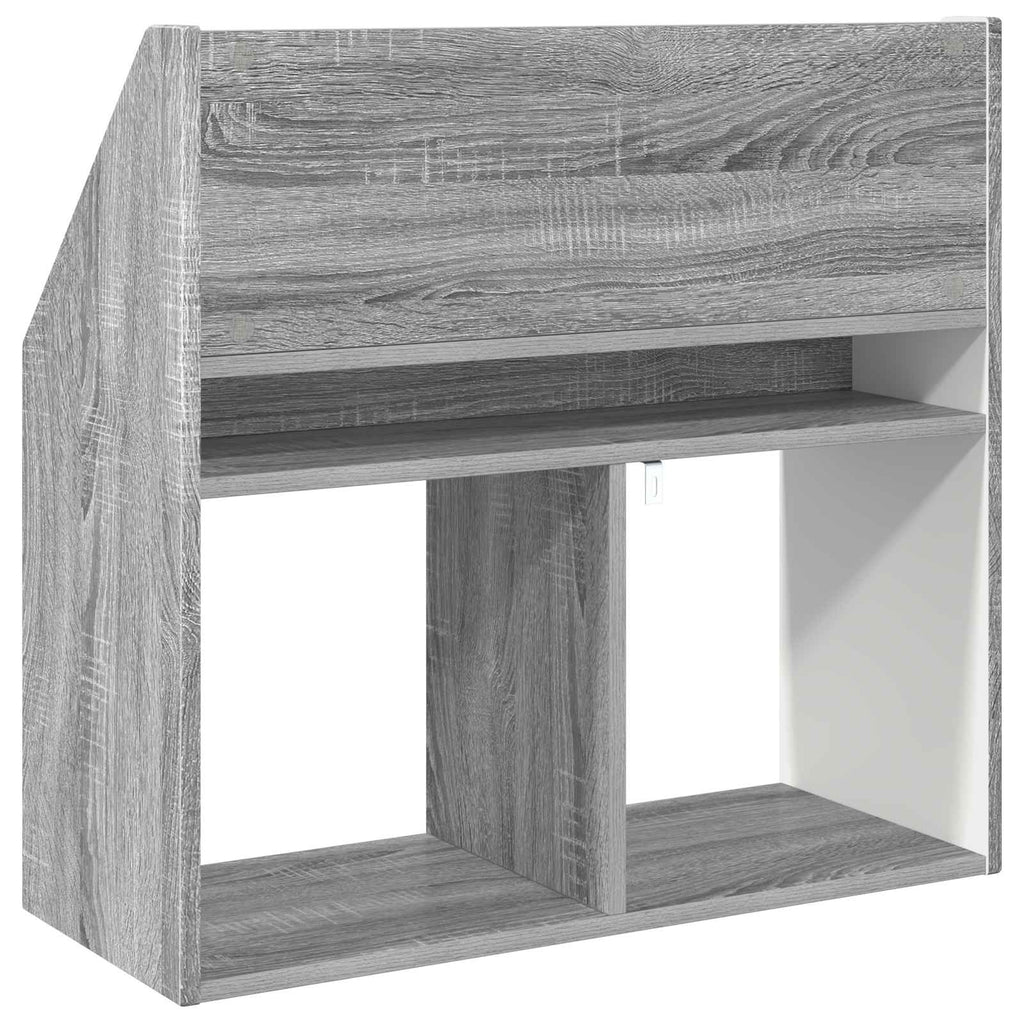 vidaXL Biblioteczka dla dzieci Szary Sonoma 72,5 x 29,5 x 69 cm