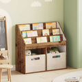 vidaXL Biblioteczka dla dzieci Stare drewno 72,5 x 29,5 x 69 cm