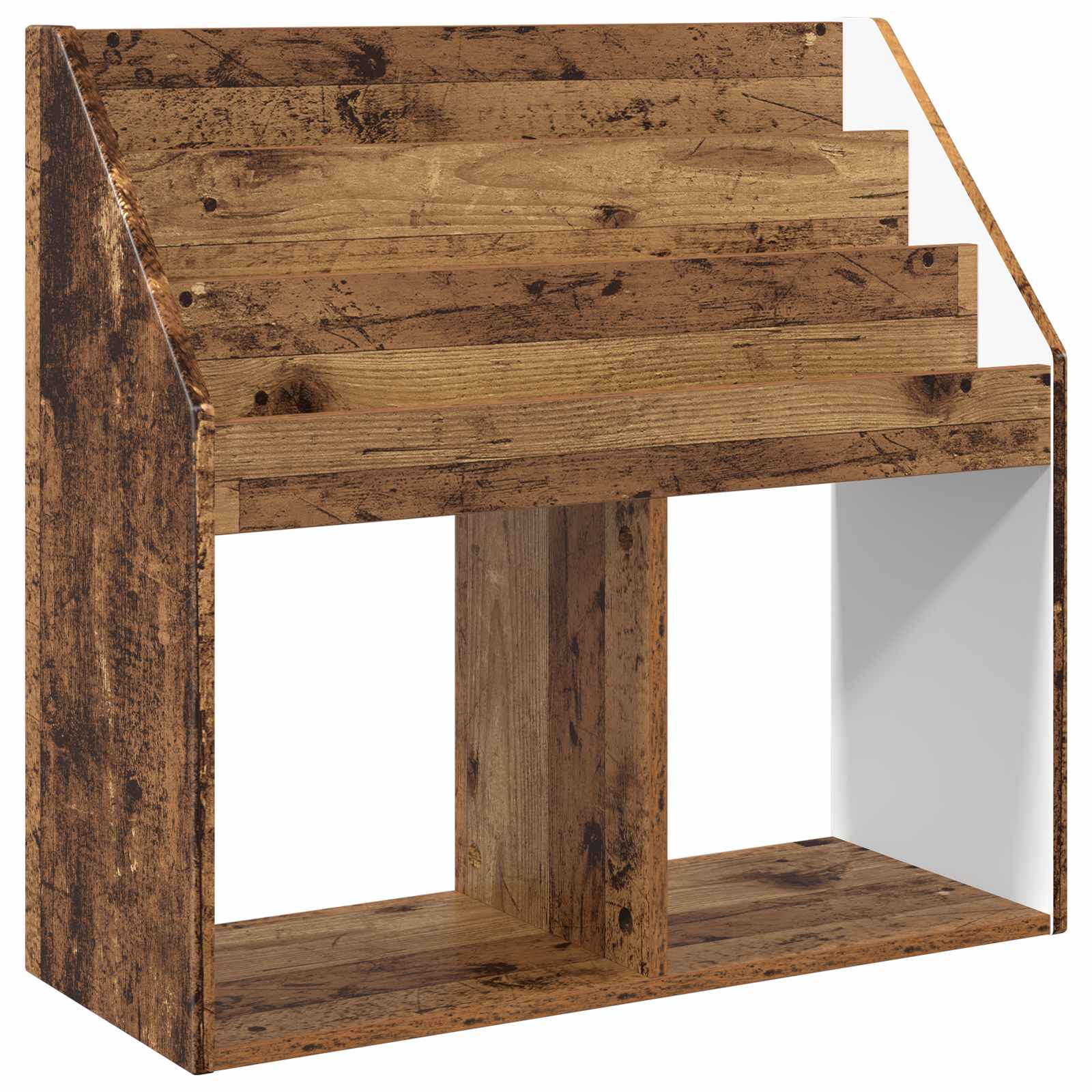 vidaXL Biblioteczka dla dzieci Stare drewno 72,5 x 29,5 x 69 cm