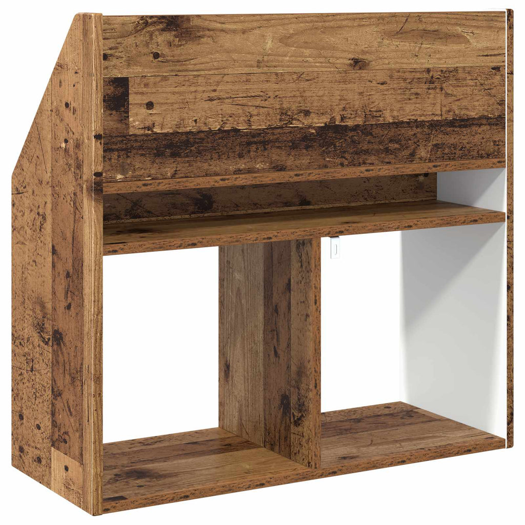 vidaXL Biblioteczka dla dzieci Stare drewno 72,5 x 29,5 x 69 cm