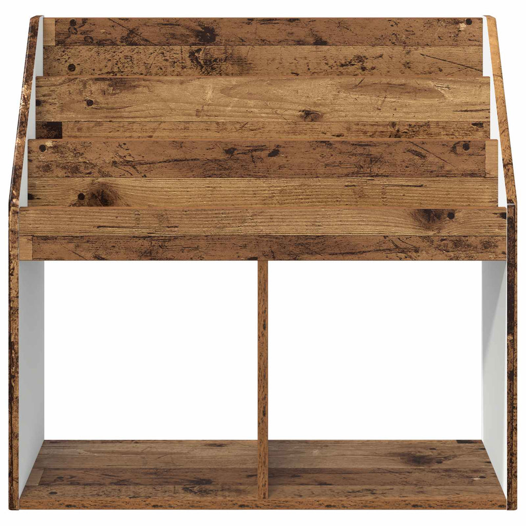 vidaXL Biblioteczka dla dzieci Stare drewno 72,5 x 29,5 x 69 cm