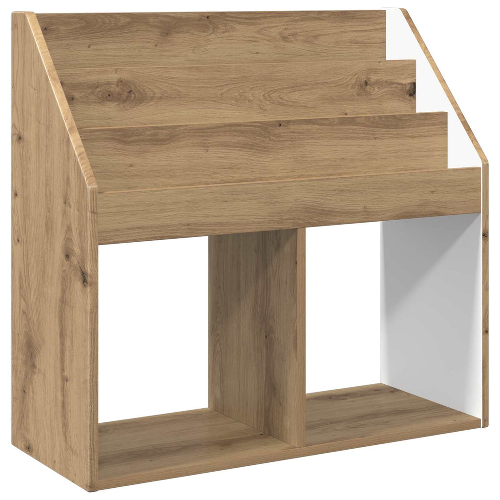 vidaXL Biblioteczka dla dzieci Dąb rzemieślniczy 72,5 x 29,5 x 69 cm