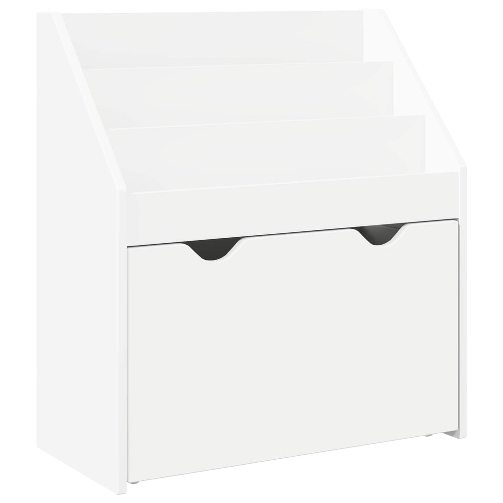 vidaXL Biblioteczka dla dzieci z szufladą Biały 60 x 29,5 x 69 cm