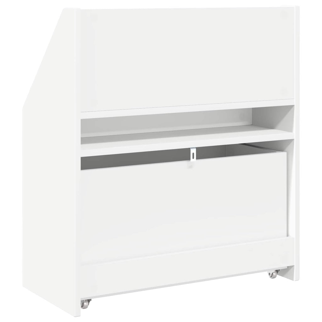vidaXL Biblioteczka dla dzieci z szufladą Biały 60 x 29,5 x 69 cm