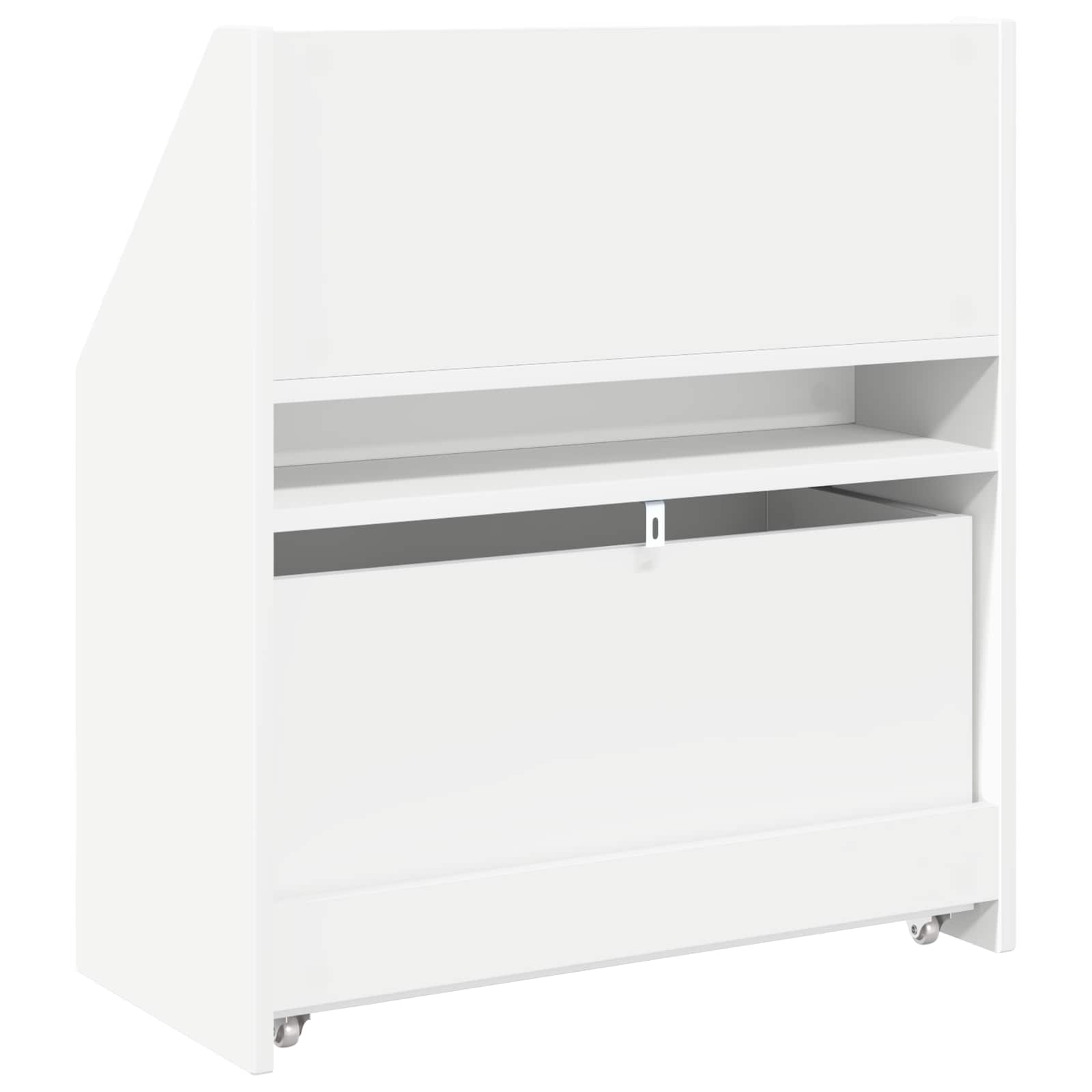 vidaXL Biblioteczka dla dzieci z szufladą Biały 60 x 29,5 x 69 cm