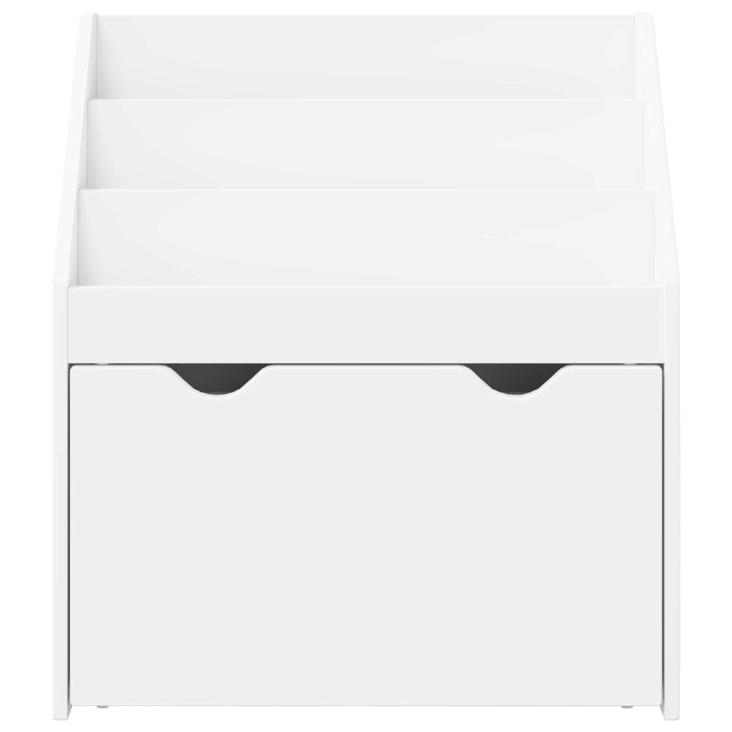 vidaXL Biblioteczka dla dzieci z szufladą Biały 60 x 29,5 x 69 cm