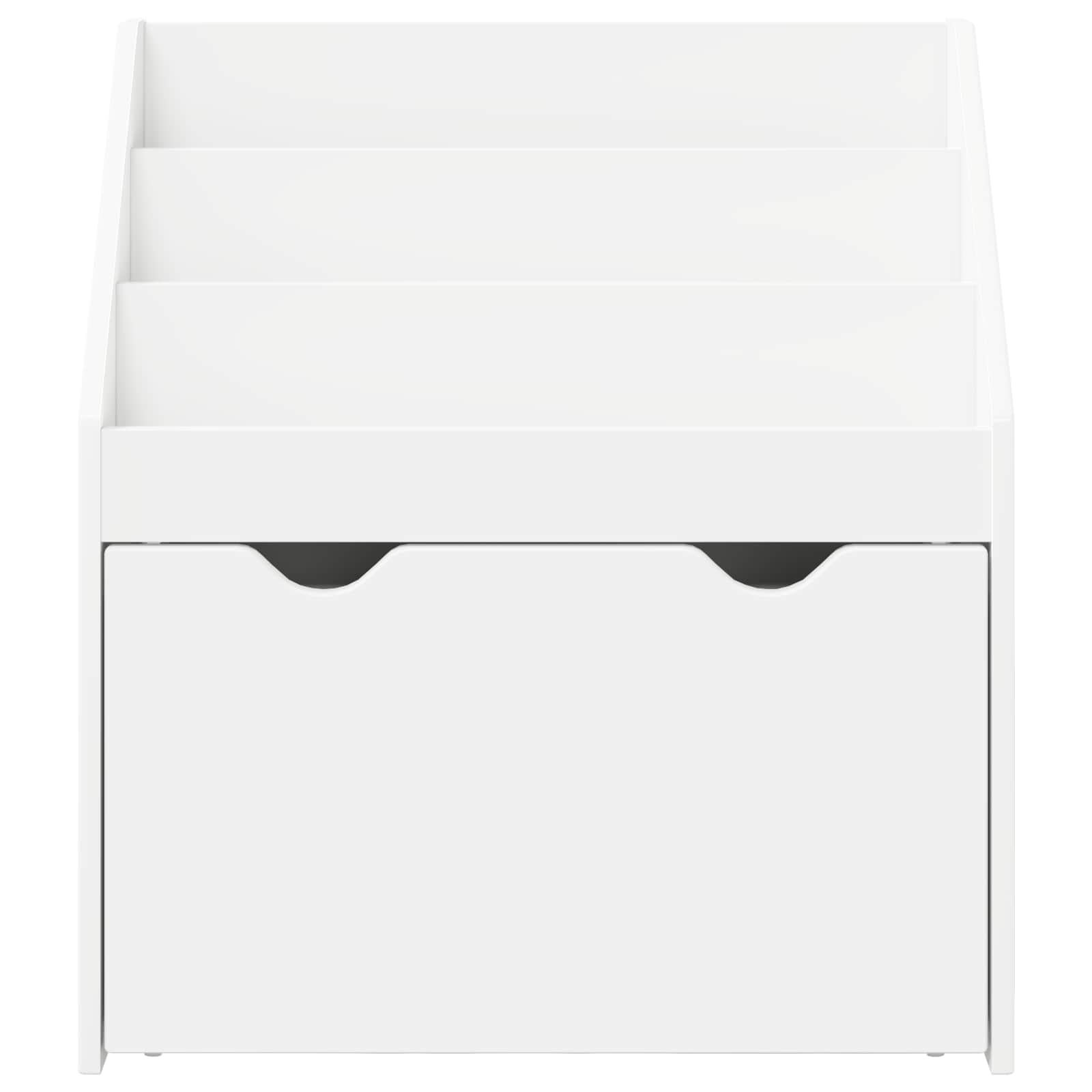 vidaXL Biblioteczka dla dzieci z szufladą Biały 60 x 29,5 x 69 cm