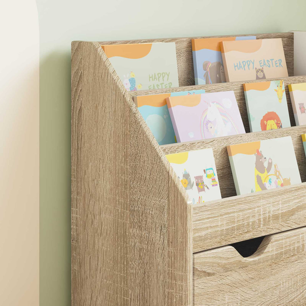 vidaXL Biblioteczka dla dzieci z szufladą Dąb Sonoma 60 x 29,5 x 69 cm