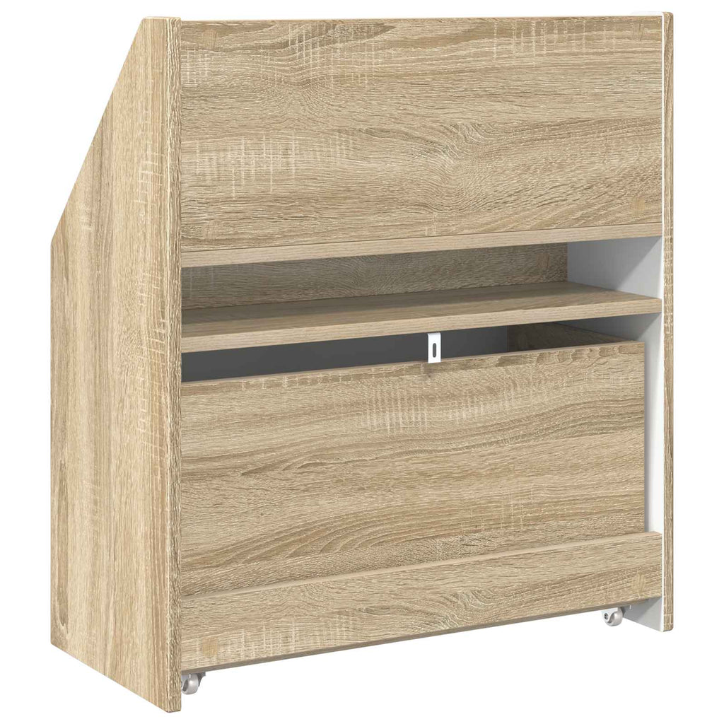 vidaXL Biblioteczka dla dzieci z szufladą Dąb Sonoma 60 x 29,5 x 69 cm