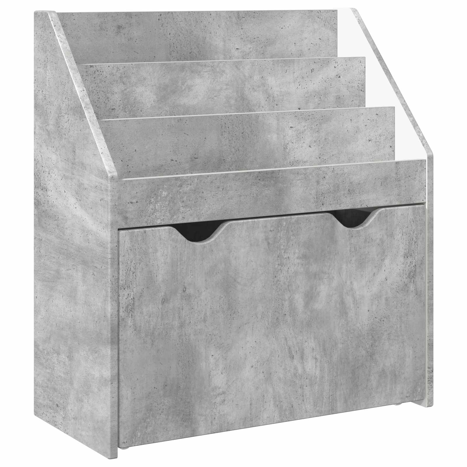 vidaXL Biblioteczka dla dzieci Betonowy szary 60 x 29,5 x 69 cm