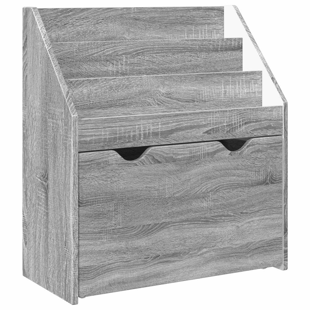 vidaXL Biblioteczka dla dzieci Szary Sonoma 60 x 29,5 x 69 cm