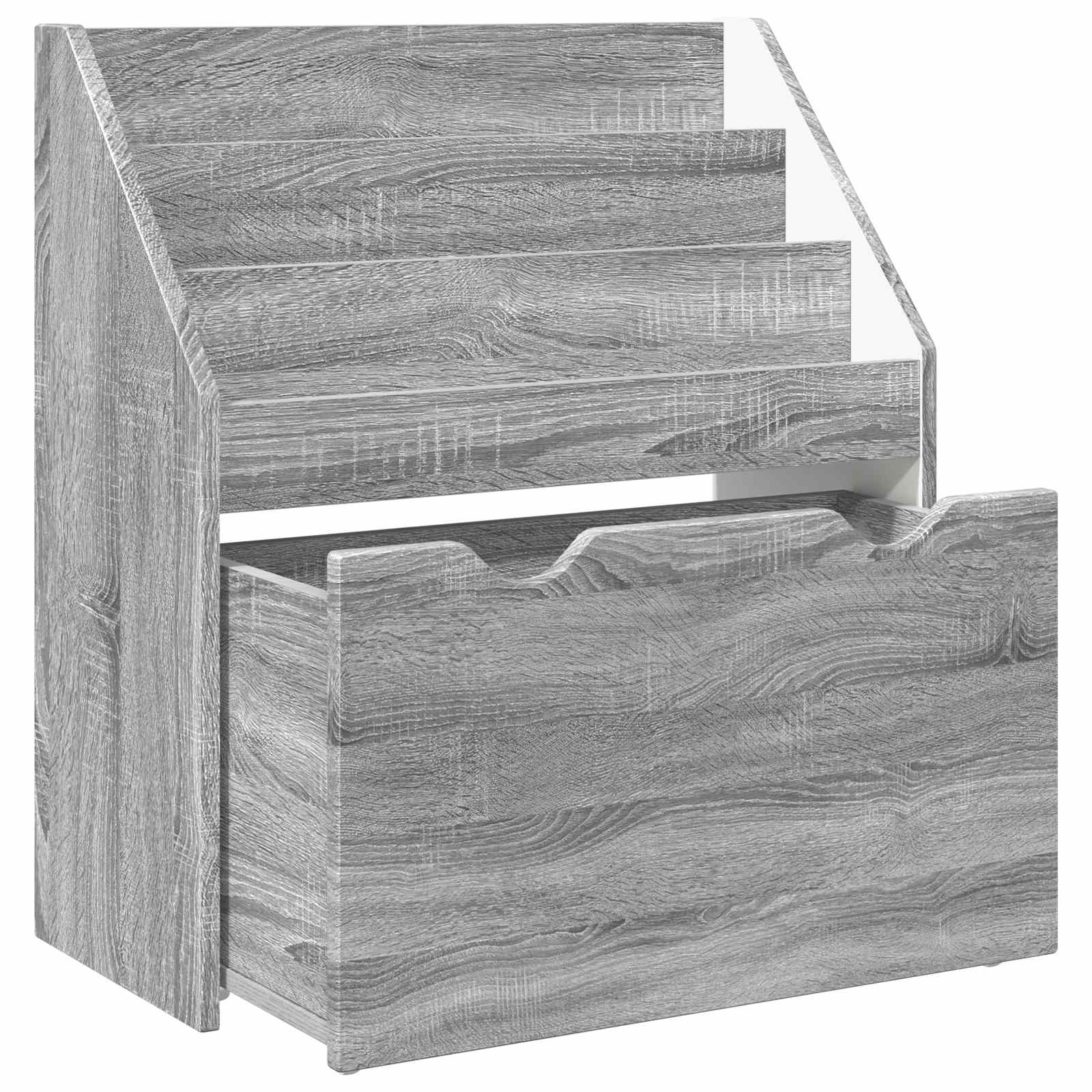 vidaXL Biblioteczka dla dzieci Szary Sonoma 60 x 29,5 x 69 cm