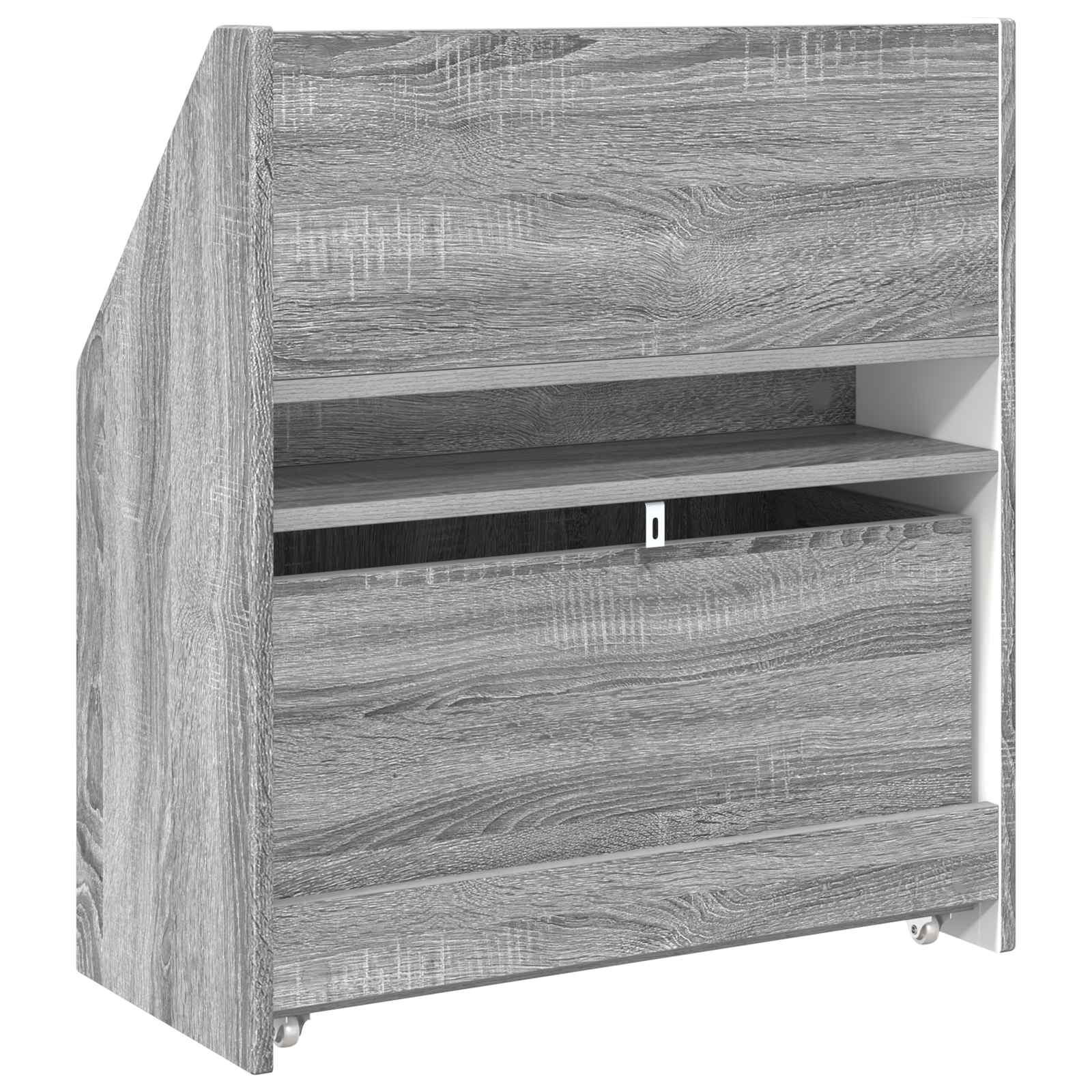 vidaXL Biblioteczka dla dzieci Szary Sonoma 60 x 29,5 x 69 cm