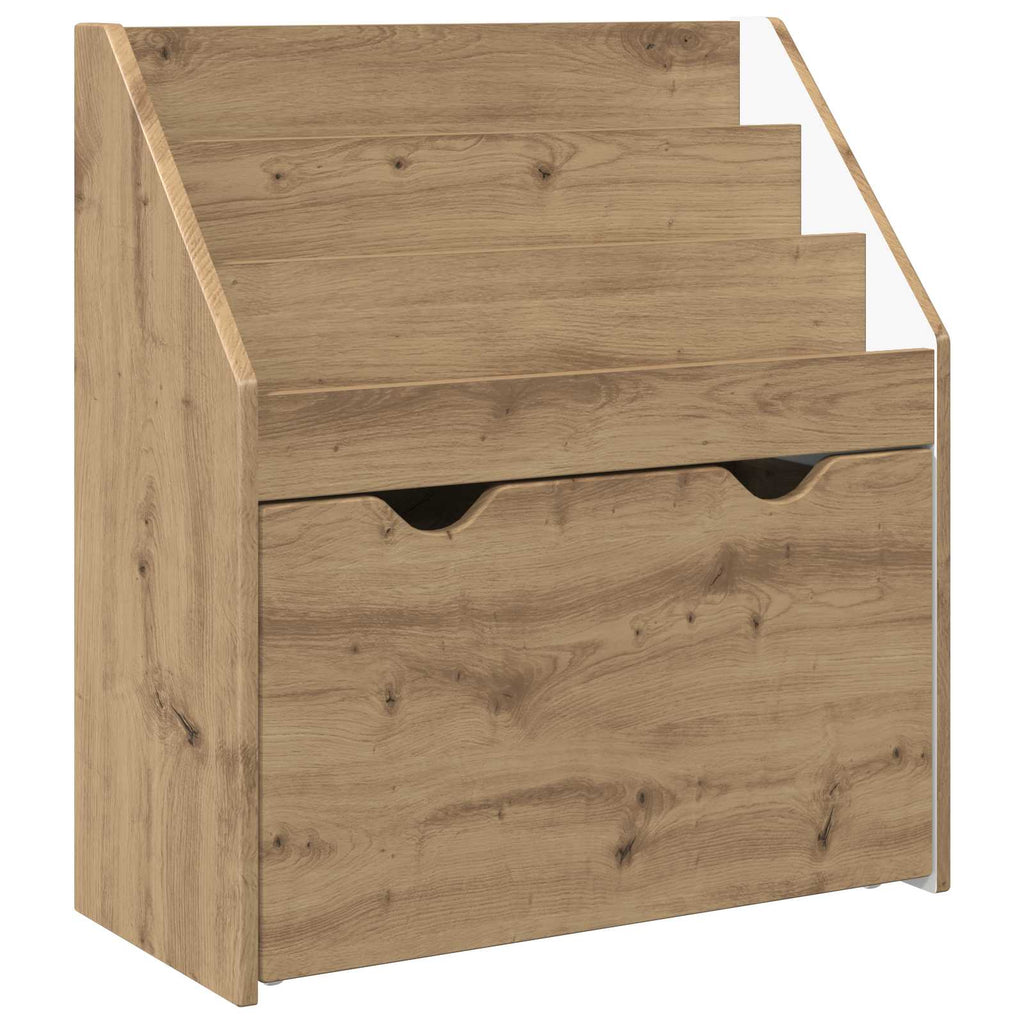 vidaXL Biblioteczka dla dzieci Dąb rzemieślniczy 60 x 29,5 x 69 cm