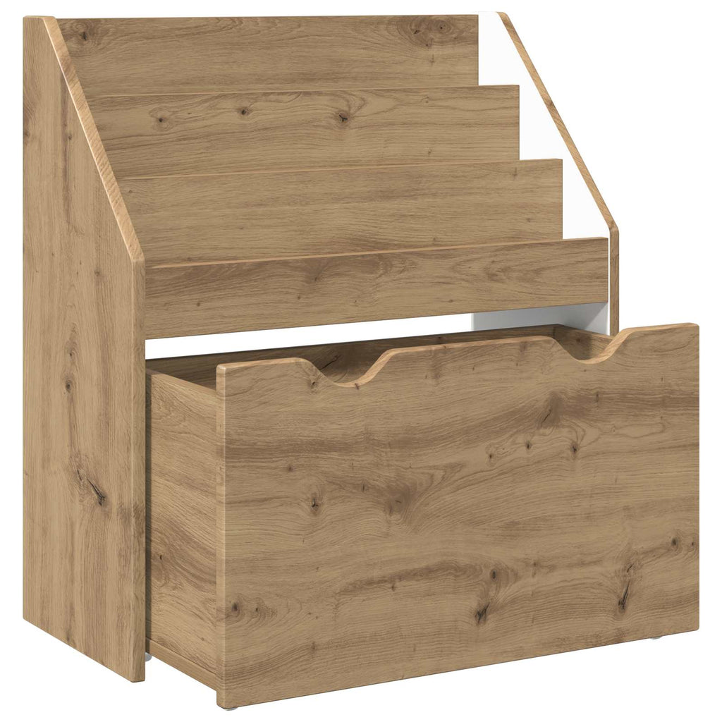 vidaXL Biblioteczka dla dzieci Dąb rzemieślniczy 60 x 29,5 x 69 cm