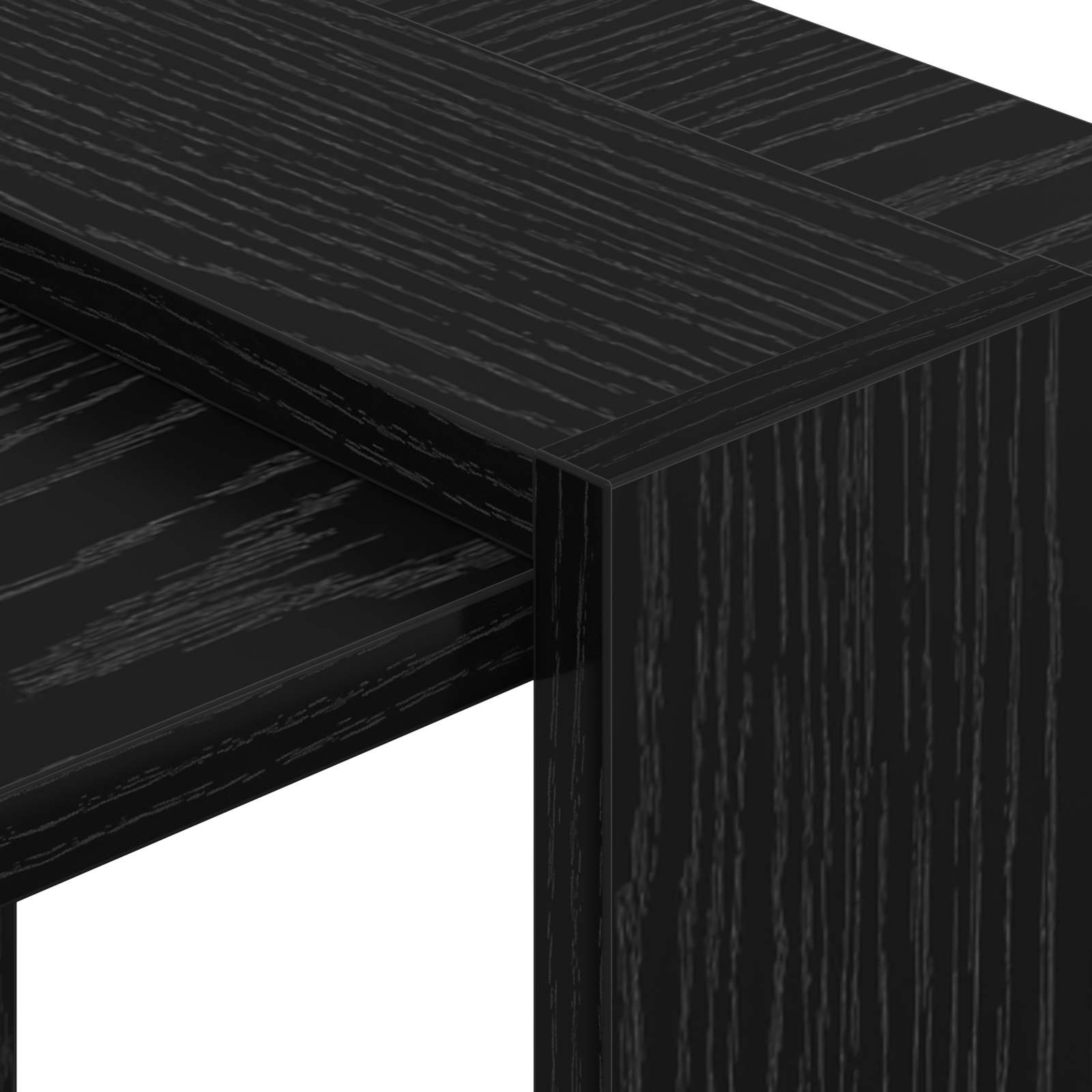 vidaXL Półka na książki Czarny Dąb 52 x 25 x 71,5 cm