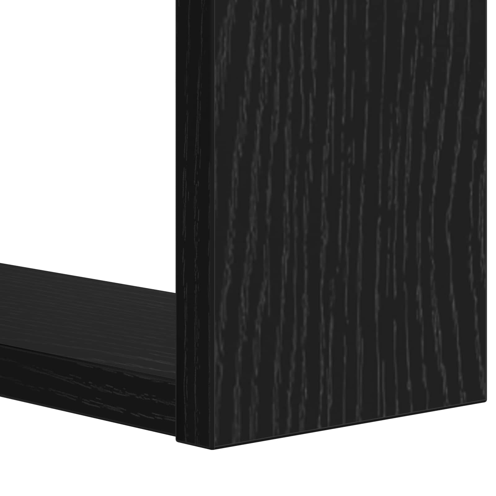 vidaXL Półka na książki 2 poziomy 52 x 25 x 71,5 cm Czarny Dąb