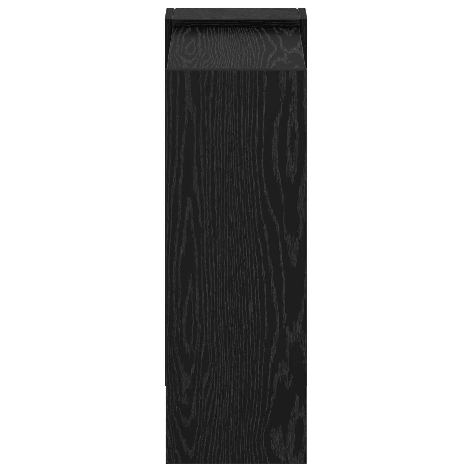 vidaXL Półka na książki Czarny Dąb 52 x 25 x 71,5 cm