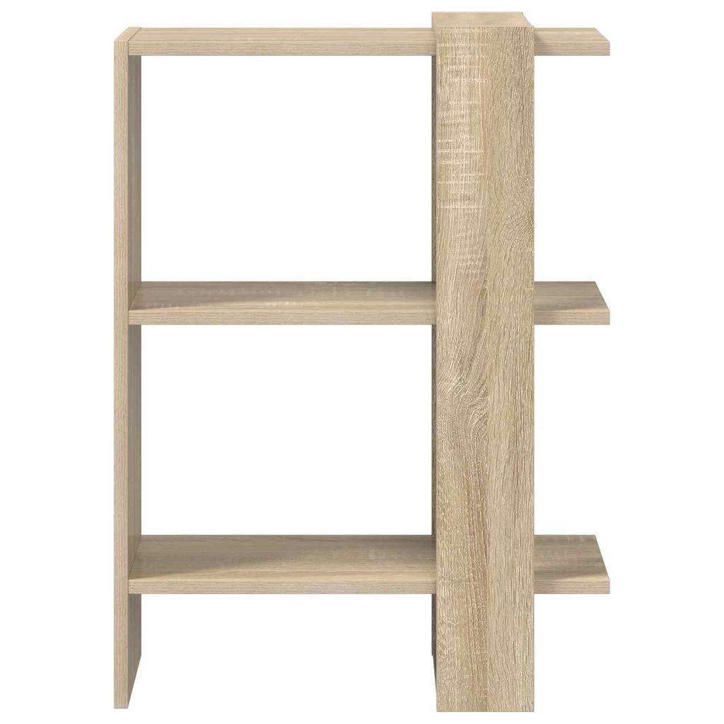 vidaXL Półka na książki 2 poziomy 52 x 25 x 71,5 cm Dąb Sonoma