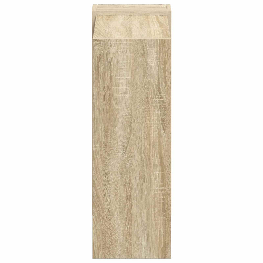 vidaXL Półka na książki 2 poziomy 52 x 25 x 71,5 cm Dąb Sonoma