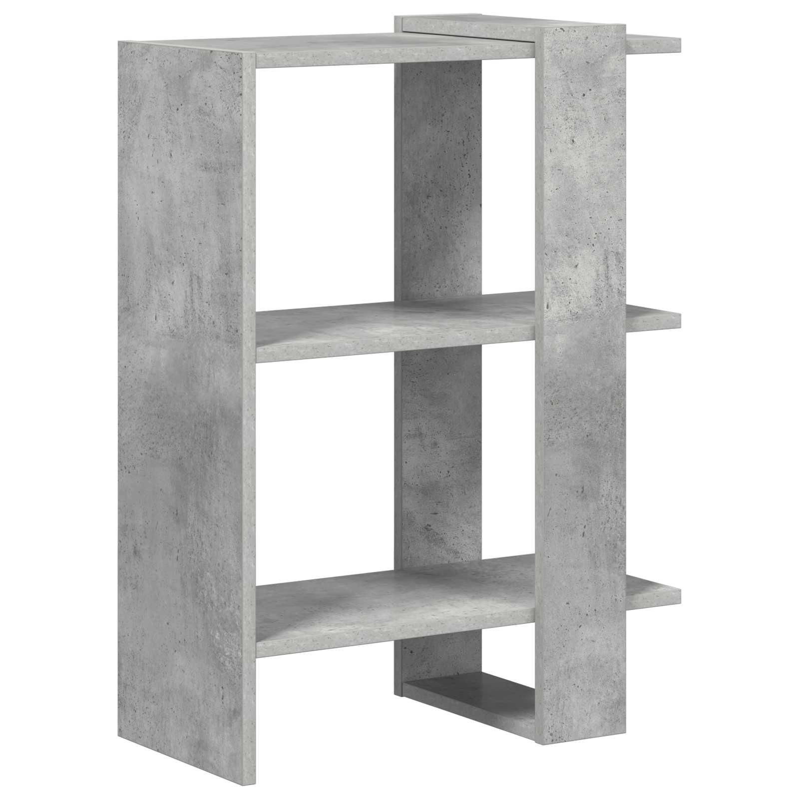 vidaXL Półka na książki Betonowy szary 52 x 25 x 71,5 cm