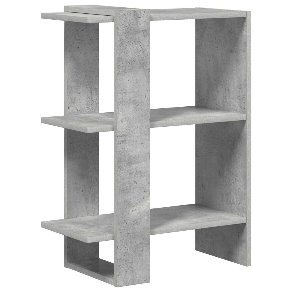 vidaXL Półka na książki Betonowy szary 52 x 25 x 71,5 cm