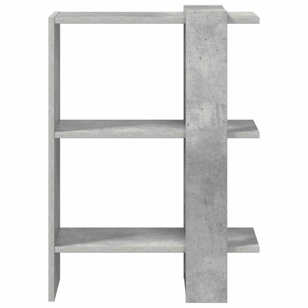 vidaXL Półka na książki Betonowy szary 52 x 25 x 71,5 cm
