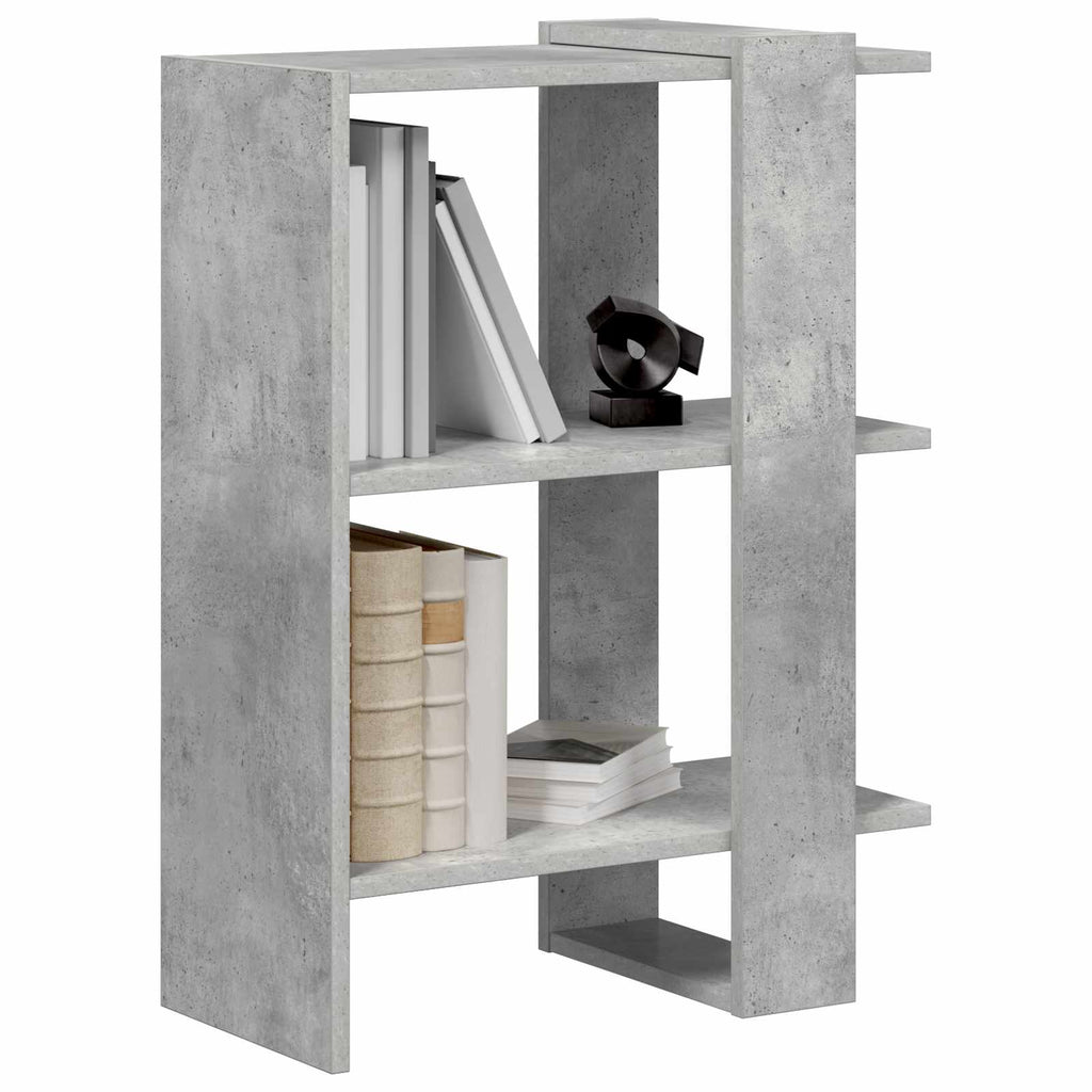 vidaXL Półka na książki Betonowy szary 52 x 25 x 71,5 cm