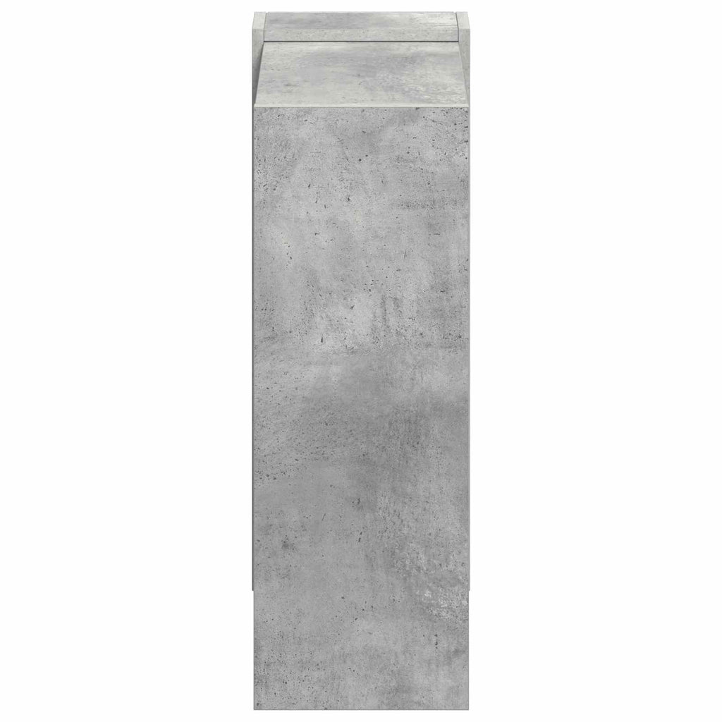 vidaXL Półka na książki Betonowy szary 52 x 25 x 71,5 cm