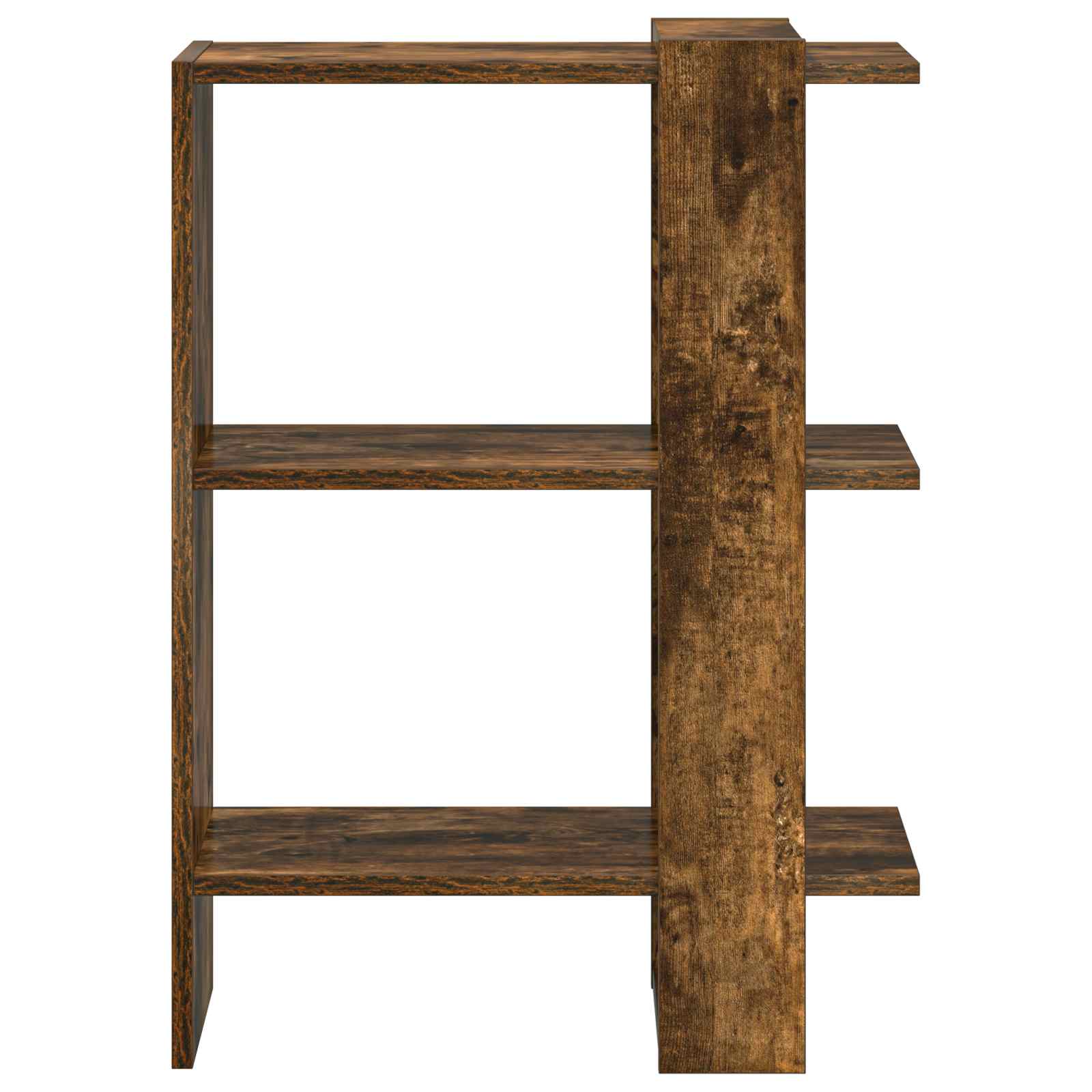 vidaXL Półka na książki 2 poziomy 52 x 25 x 71,5 cm Dąb wędzony