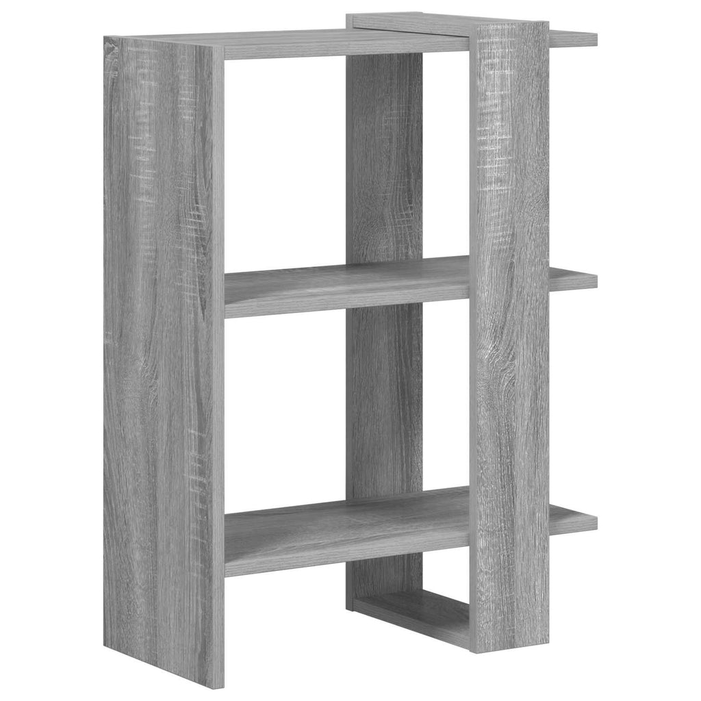 vidaXL Półka na książki Szary Sonoma 52 x 25 x 71,5 cm