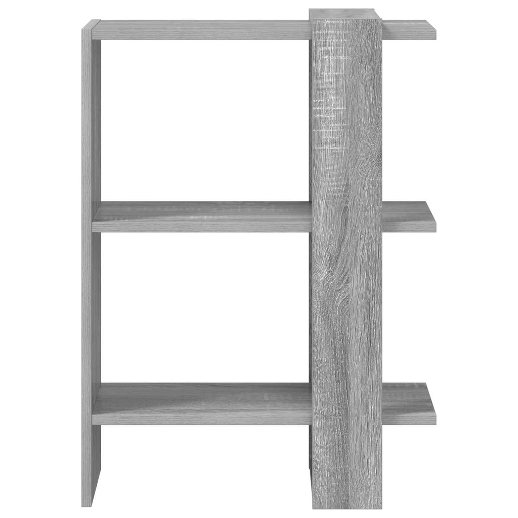 vidaXL Półka na książki Szary Sonoma 52 x 25 x 71,5 cm