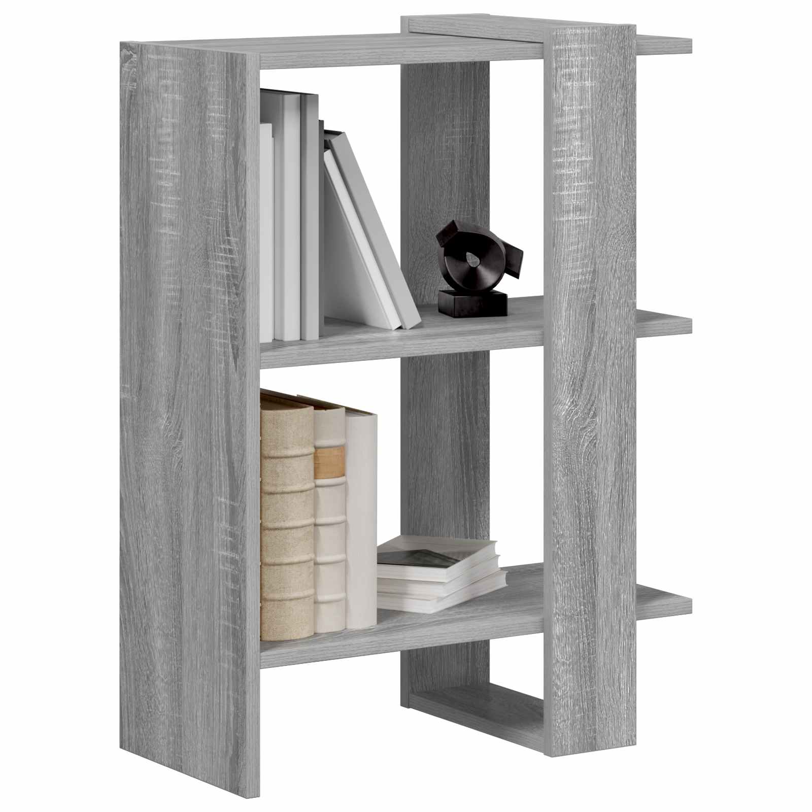vidaXL Półka na książki Szary Sonoma 52 x 25 x 71,5 cm